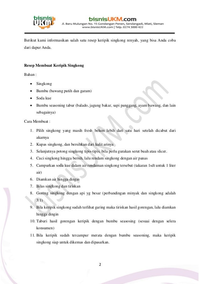 Business plan keripik singkong 06 image