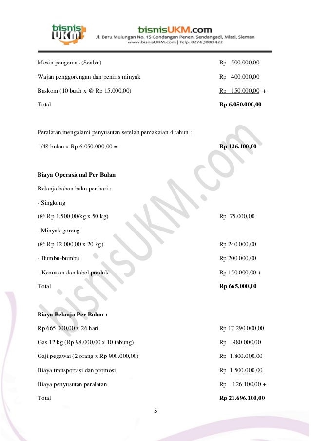 Business plan keripik singkong 07 picture