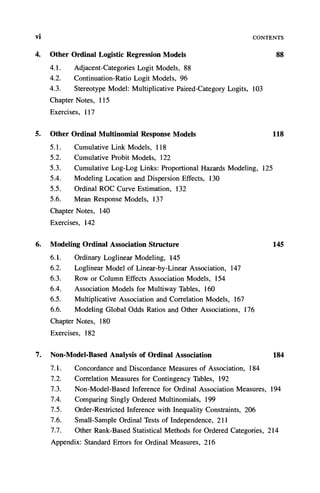 Analysis Of Ordinal Categorical Data Second Edition Alan Agrestiauth | PDF
