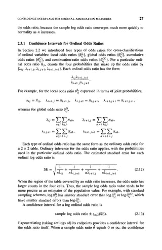 Analysis Of Ordinal Categorical Data Second Edition Alan Agrestiauth | PDF