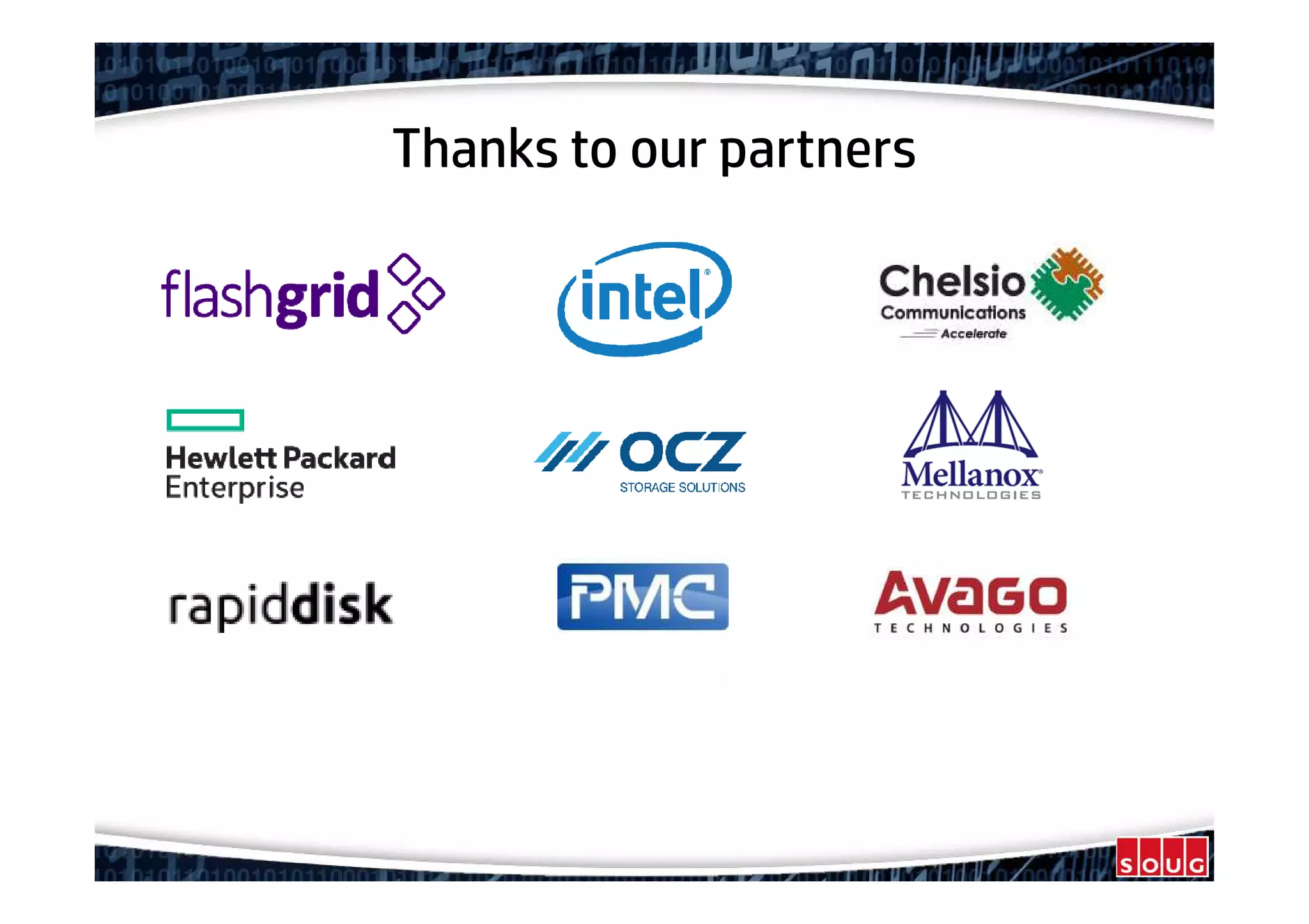 Thanks to our partners
 