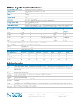 System Sensor D4120w Data Sheet