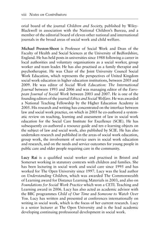 The Law And Social Work Lesleyanne Long Jeremy Roche Debbie Stringer | PDF