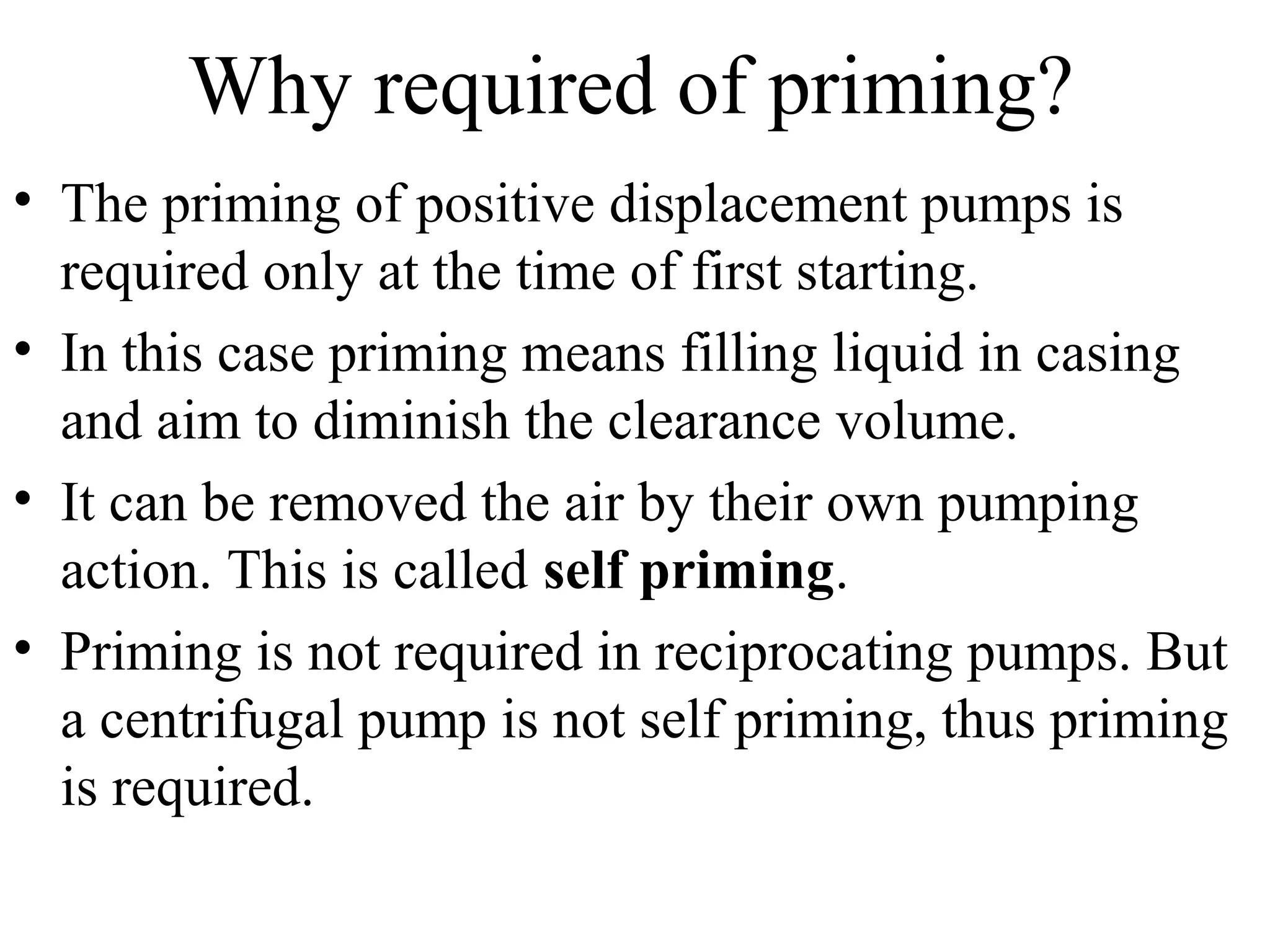 Priming of Centrifugal Pump | PPT