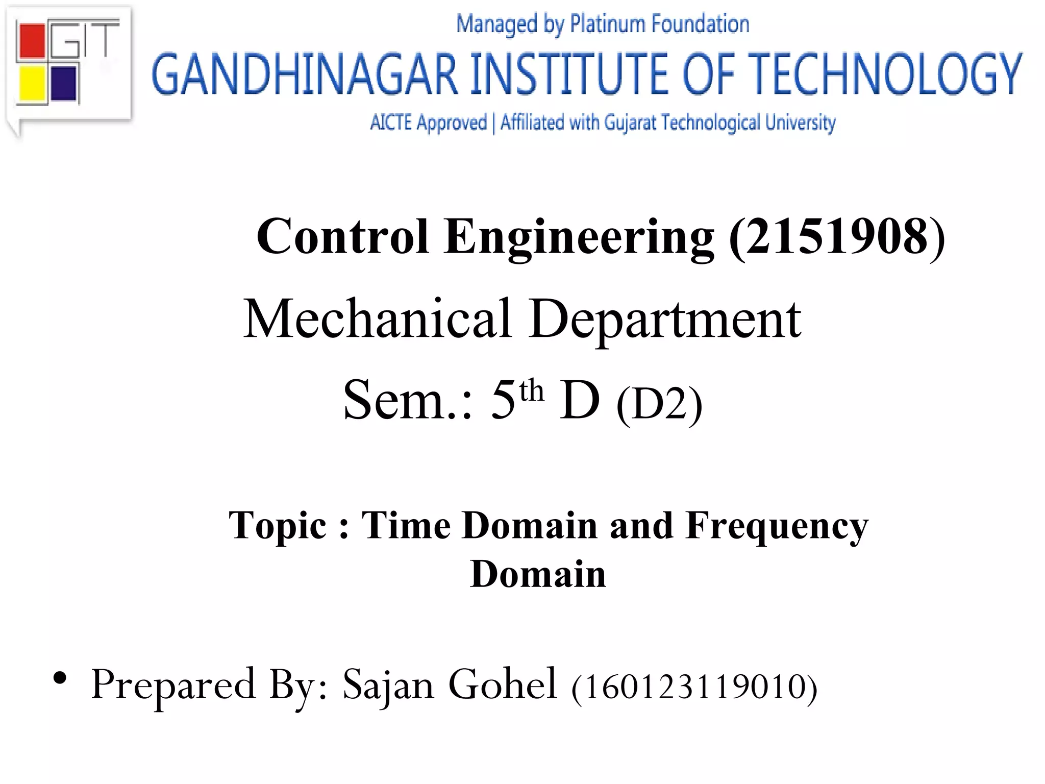 Time Domain and Frequency Domain | PPT