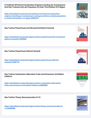 Gas Turbine Propulsion Systems Bernie Macisaac Roy Langtonauth | PDF