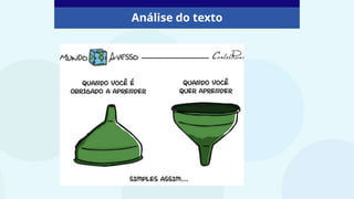 Análise do texto
 