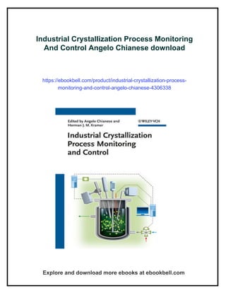Industrial Crystallization Process Monitoring And Control Angelo ...