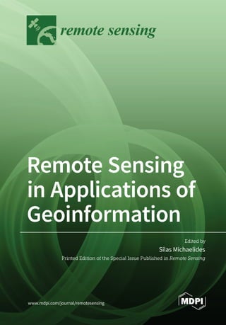 Remote Sensing In Applications Of Geoinformation Silas Michaelides ...