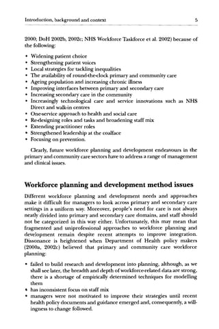 Primary Care Trust Workforce Planning And Development Keith Hurstauth | PDF