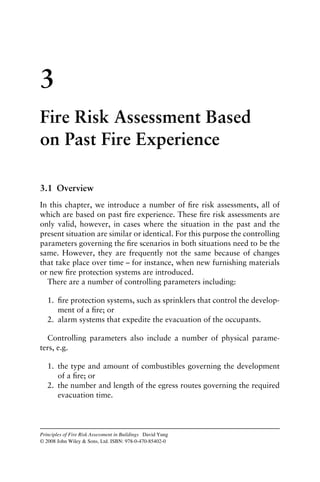 Principles Of Fire Risk Assessment In Buildings David Yungauth | PDF