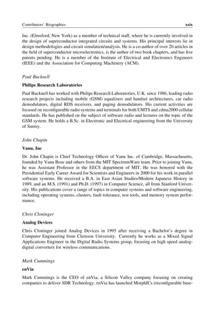 Software Defined Radio Enabling Technologies Walter Tuttlebeeeds | PDF