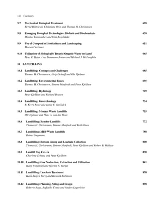 Solid Waste Technology And Management 2 Volume Set 1st Edition Thomas H ...