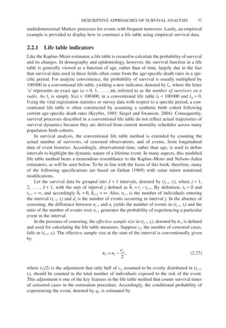 Survival Rates Questionnaire.pdf Survival Analysis Models And Applications Xian Liuauth | PDF