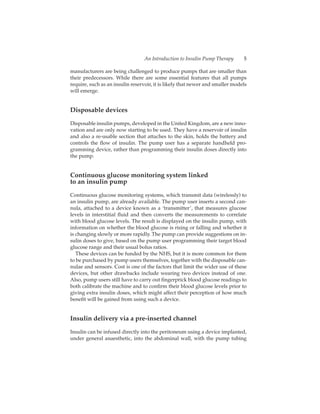 Using Insulin Pumps In Diabetes A Guide For Nurses And Other Health ...
