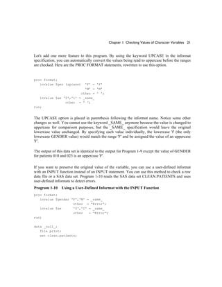 Codys Data Cleaning Techniques Using Sas Second Edition 2nd Cody | PDF