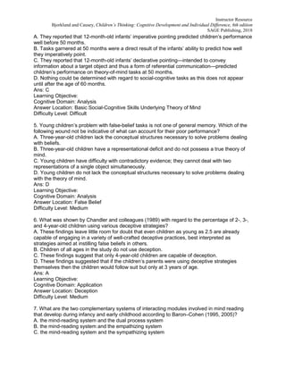 Childrens Thinking Cognitive Development and Individual Differences 6th ...