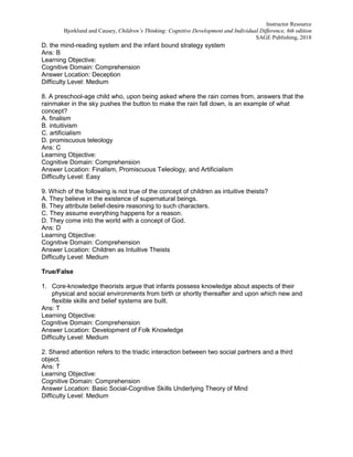 Childrens Thinking Cognitive Development and Individual Differences 6th ...