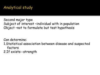 Describing disease-time,place and personTime:Short term fluctuation:Common source epidemics-single,continuousPropagated epidemics-person to person transmission of infectious agent---epidemics of hepatitis A and poliomyelitisSlow or modern epidemics