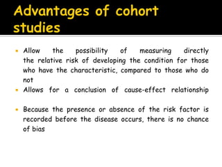 Obtaining data on exposureInformation can be obtained from Cohorts Review of recordsMedical examination or special testsEnvironmental surveysInformation about exposure should facilitate classification of cohort membersAccording to whether or not they were exposedAccording to the degree of exposure