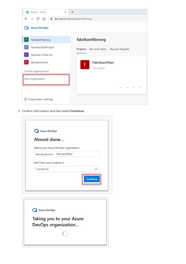 3. Confirm information, and then select Continue.
 