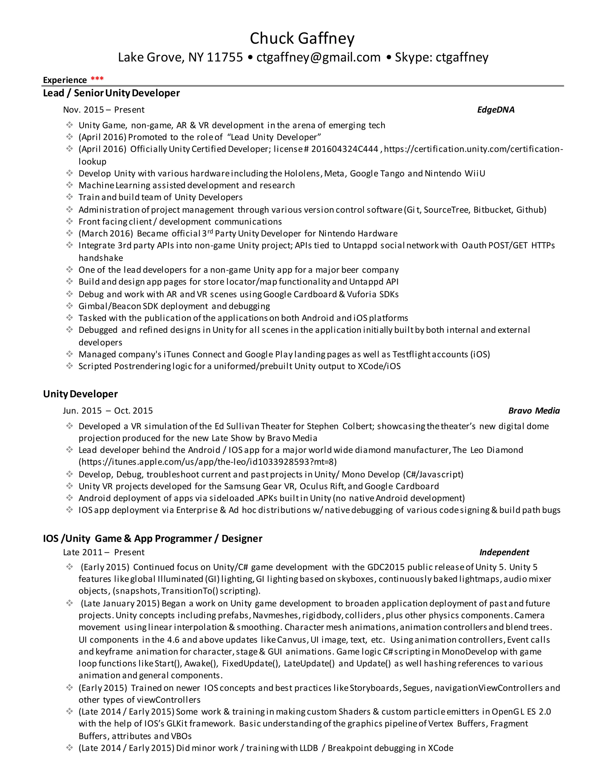 chuckgaffney-resume-unity-2016-Recruiter-Note | DOCX