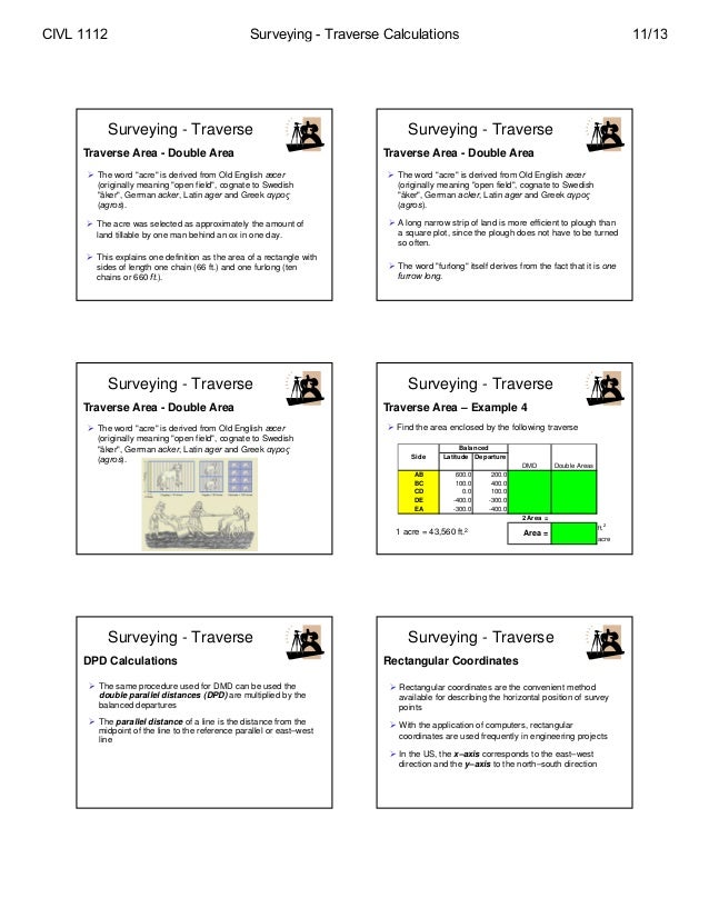 216 Surveying Traverse Explained - surveying traverse