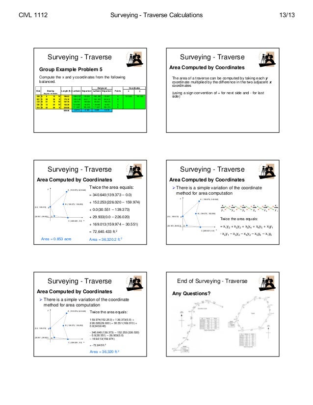 216 Surveying Traverse Explained - surveying traverse