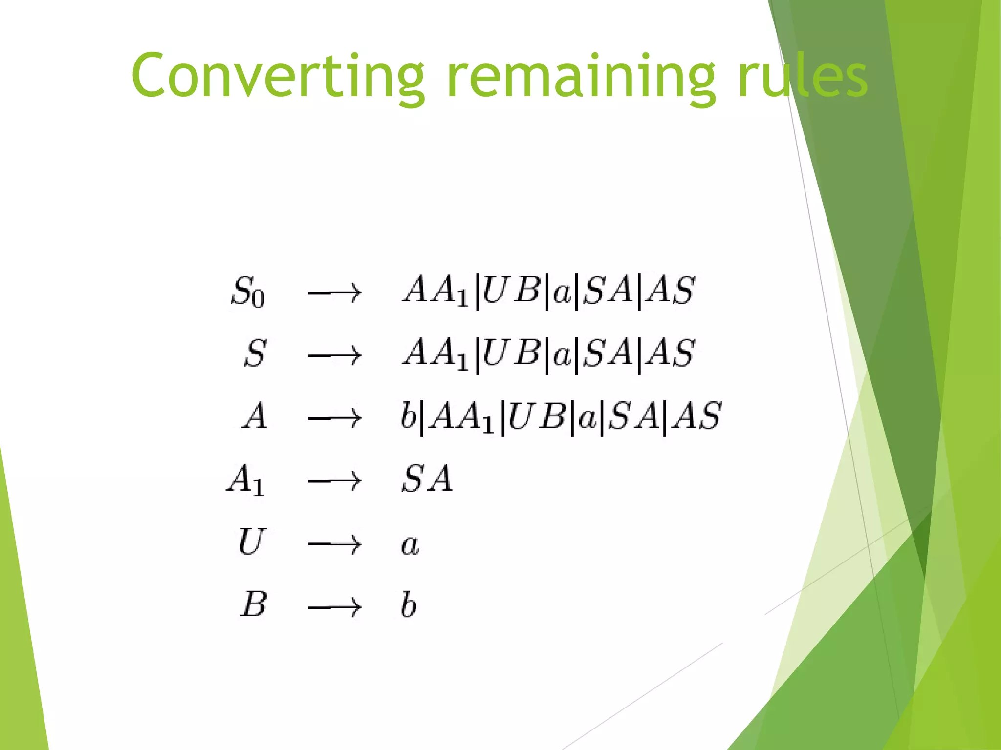 Converting remaining rules
 