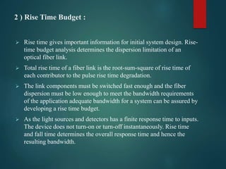 Transmission system used for optical fibers | PPTX