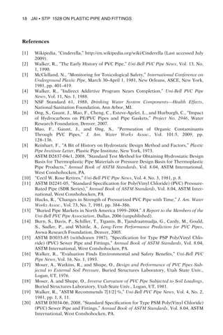 Plastic Pipe And Fittings Past Present And Future Walsh Thomas Seds | PDF