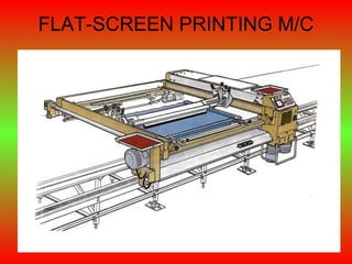 FLAT-SCREEN PRINTING M/C
 