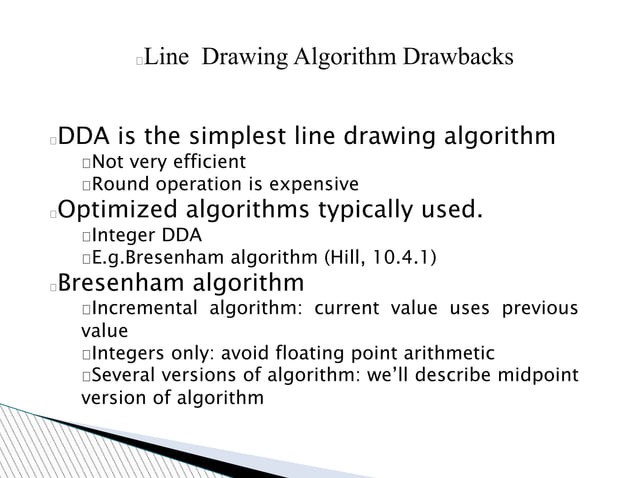DDA algorithm | PPT