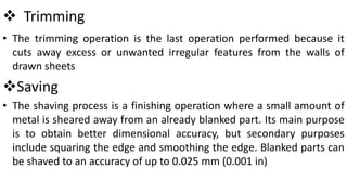 press operation | PPTX - Spread And Equal Operation Trimming Given Situations
