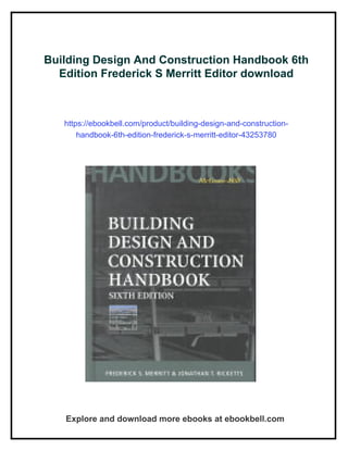 Building Design And Construction Handbook 6th Edition Frederick S ...