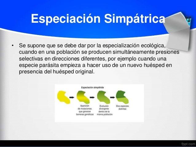 La especiación