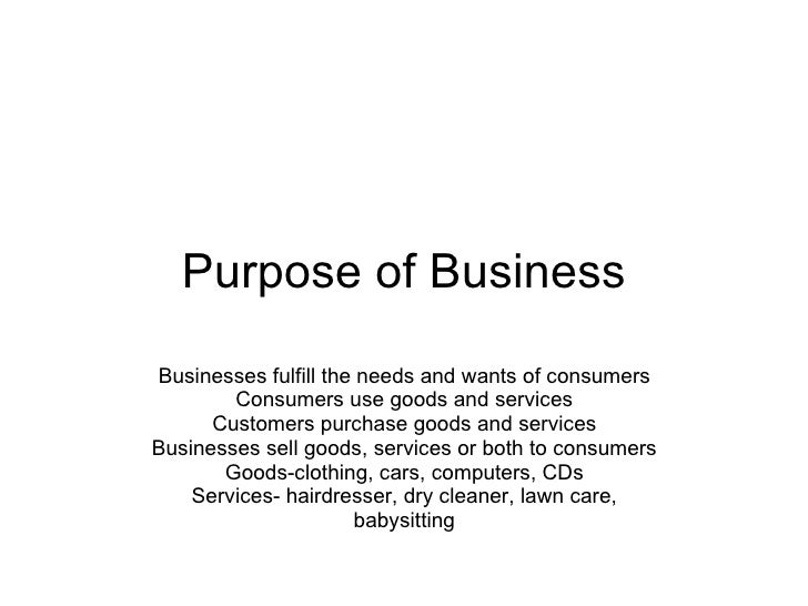 1 01 Purpose And Functions Of Business 1 01 Purpose And Functions Of Business