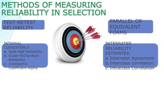 Reliability in selection measures | PPTX