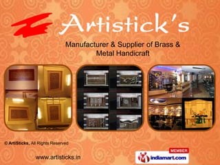 Manufacturer & Supplier of Brass &  Metal Handicraft 