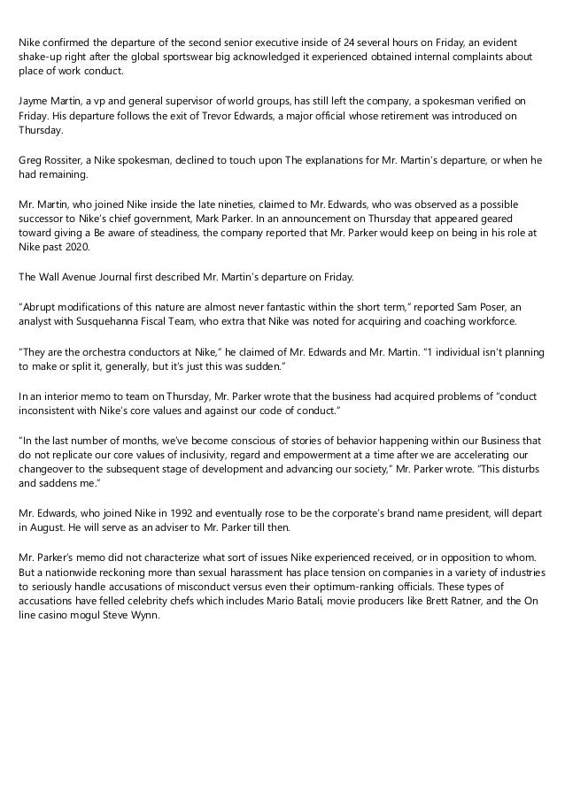 Nike code of conduct 2020 Clearance