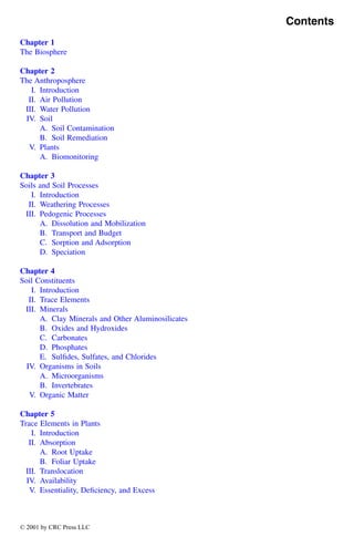 Trace Elements In Soils And Plants 3rd Alina Kabatapendias Henryk ...