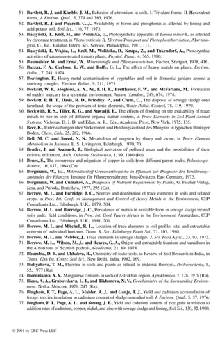 Trace Elements In Soils And Plants 3rd Alina Kabatapendias Henryk ...