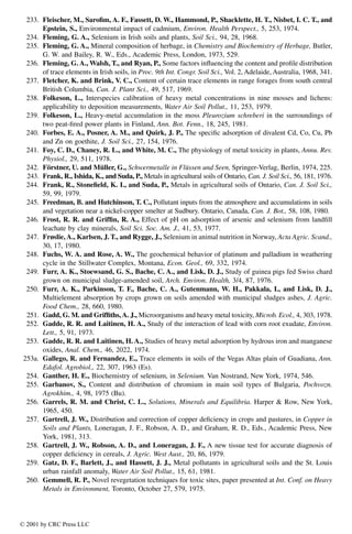 Trace Elements In Soils And Plants 3rd Alina Kabatapendias Henryk ...