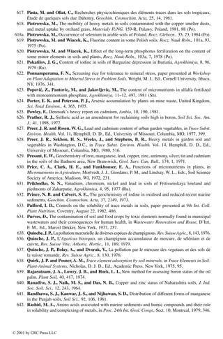 Trace Elements In Soils And Plants 3rd Alina Kabatapendias Henryk ...