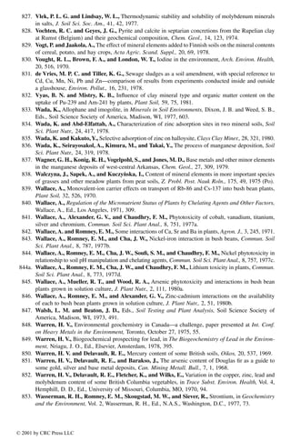Trace Elements In Soils And Plants 3rd Alina Kabatapendias Henryk ...