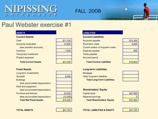 Paul Webster exercise #1 