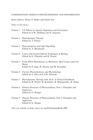 Primary Processes Of Photosynthesis Part 2 Principles And Apparatus G ...