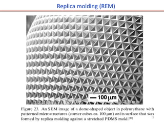 Replica molding (REM)
13
 