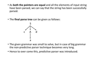 non-predective parser | PPT
