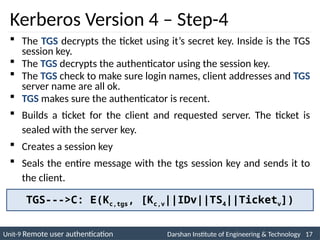 Remote User Authentication ,Symmetric, Asymmetric and Kerberos.ppt